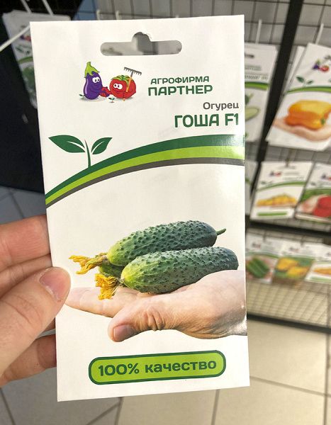 Огурец партенокарпический Гоша F1